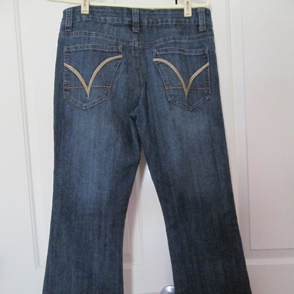 ELITE High Rise Wide Flare Legs Denim Stretch JEANS 11/12